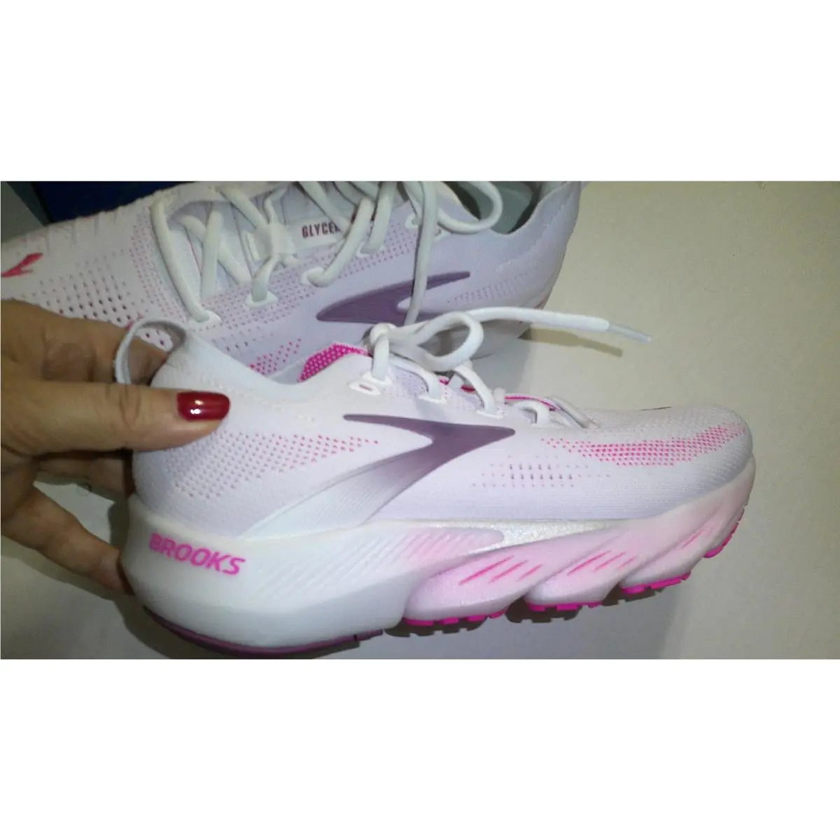 Brooks shoes - Brooks Glycerin Flex - Glycerin Flex - White (UPC: 195394772197) 8