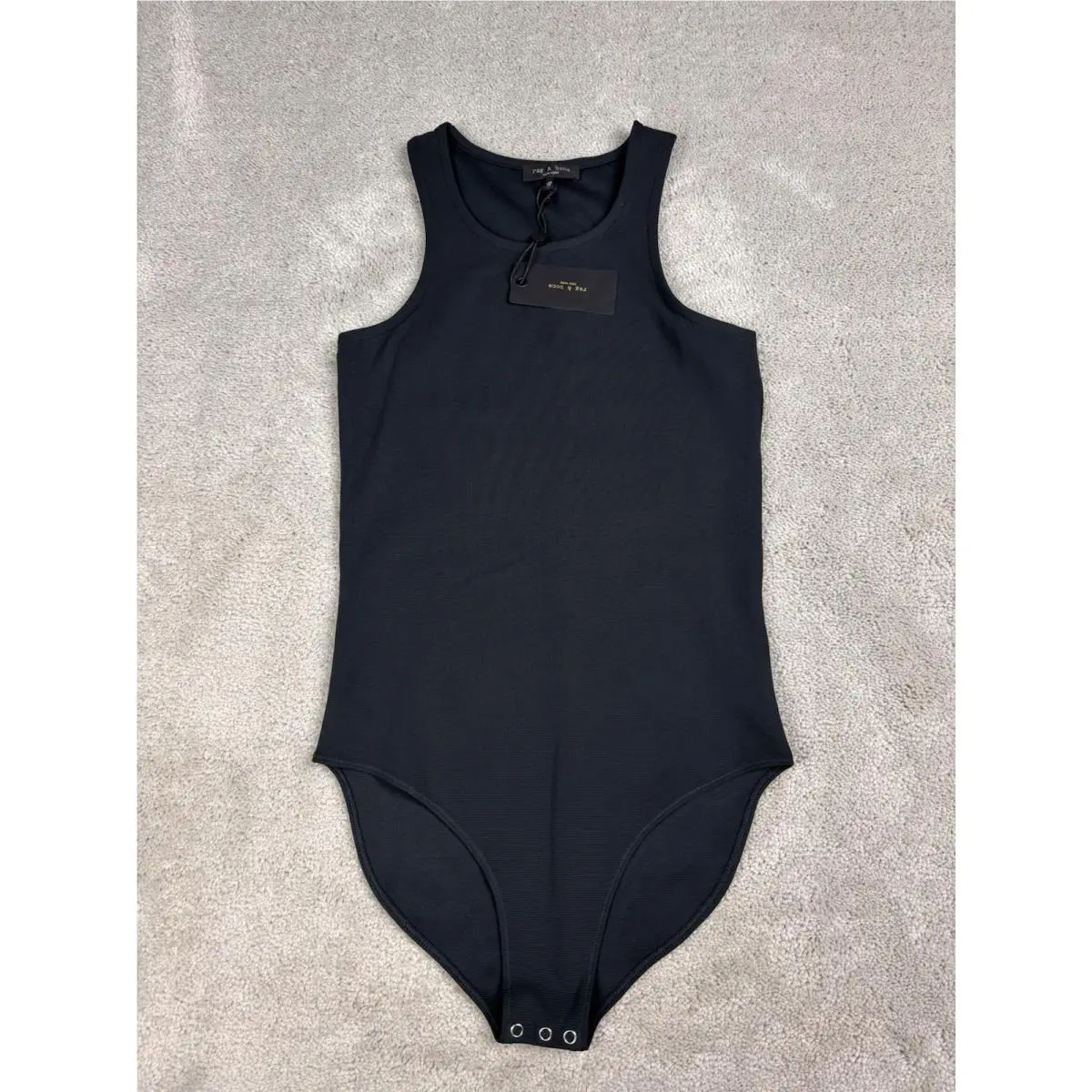 Rag Bone Jackie Bodysuit Black Full Tank Size XS by Rag & Bone