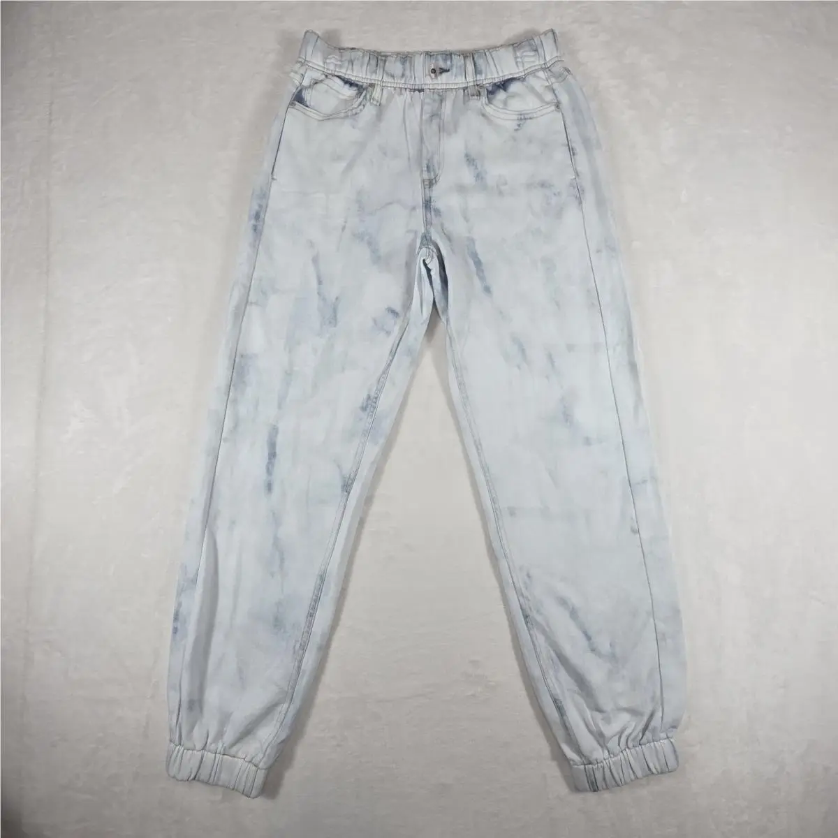 Rag Bone Miramar Joggers Acid Oasis Blue Jean Sweatpants Sz Medium