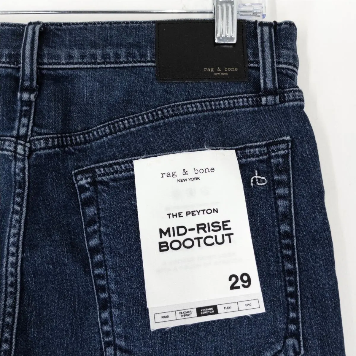 Rag Bone The Peyton Mid Rise Bootcut Jeans Women`s 29 Rhinebeck Dark Wash