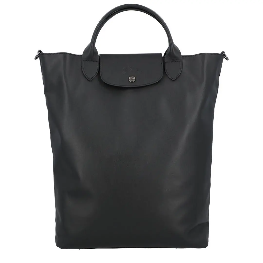 Le Pliage Xtra Medium Leather Tote Women`s Black by Longchamp