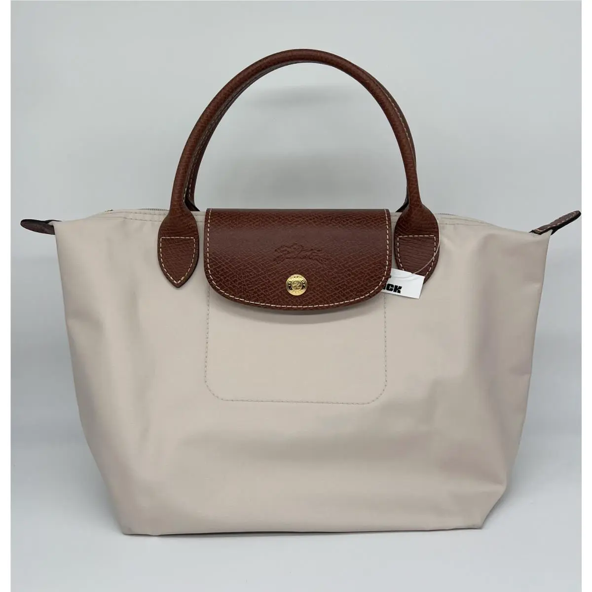 Longchamp Le Pliage Type S Small Handheld Tote Paper Off White