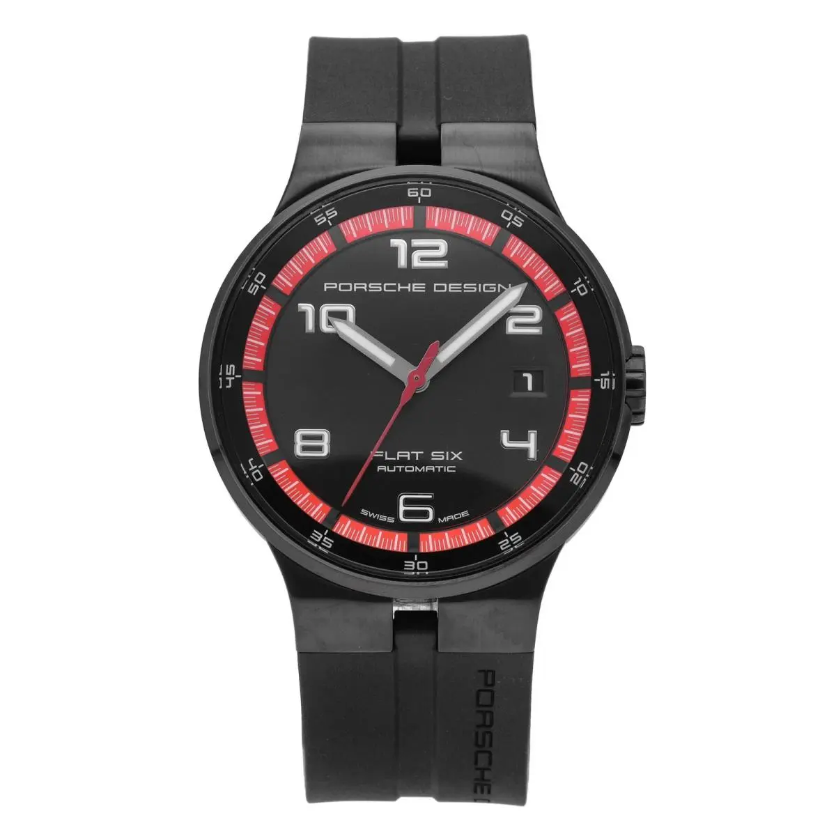 Design Flat Six 40mm Black Dial Automatic Men’s Watch P.635143441254 by Porsche