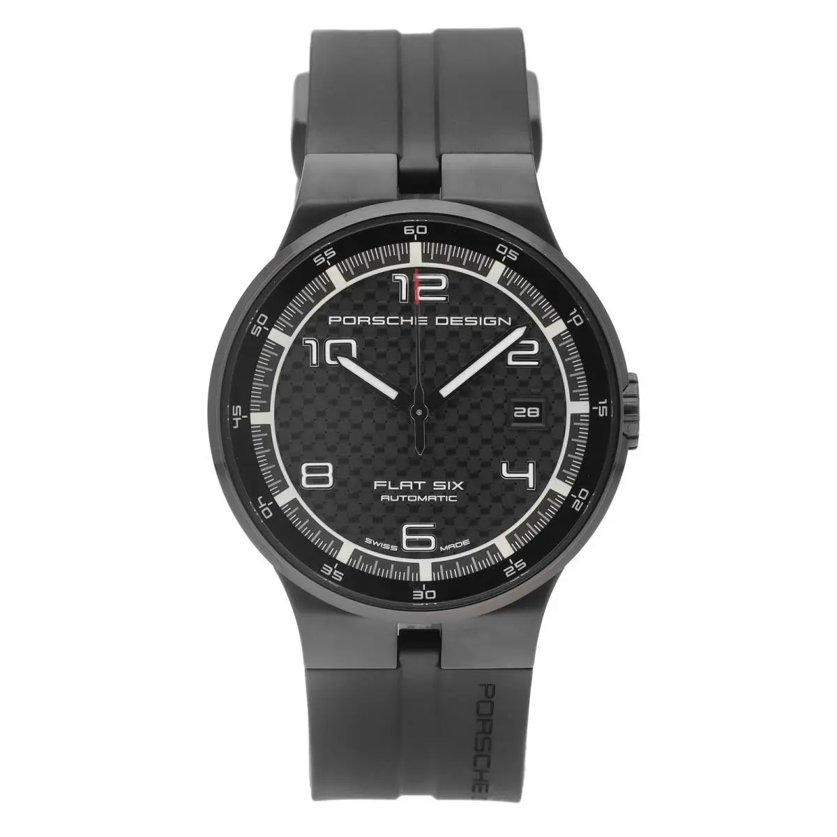 Design Flat Six 40mm Black Dial Automatic Men’s Watch P.635143041254 by Porsche