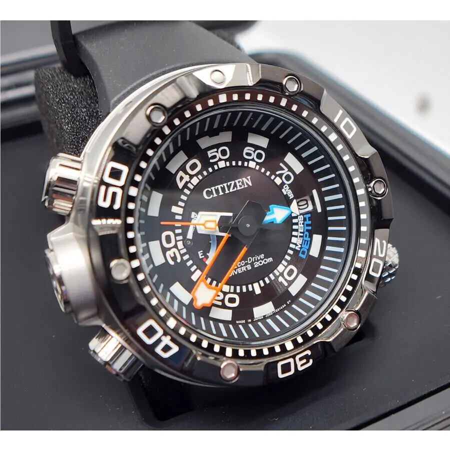 Citizen Promaster Aqualand BN2024-05E Black Dial Men`s Watch Date Indicator