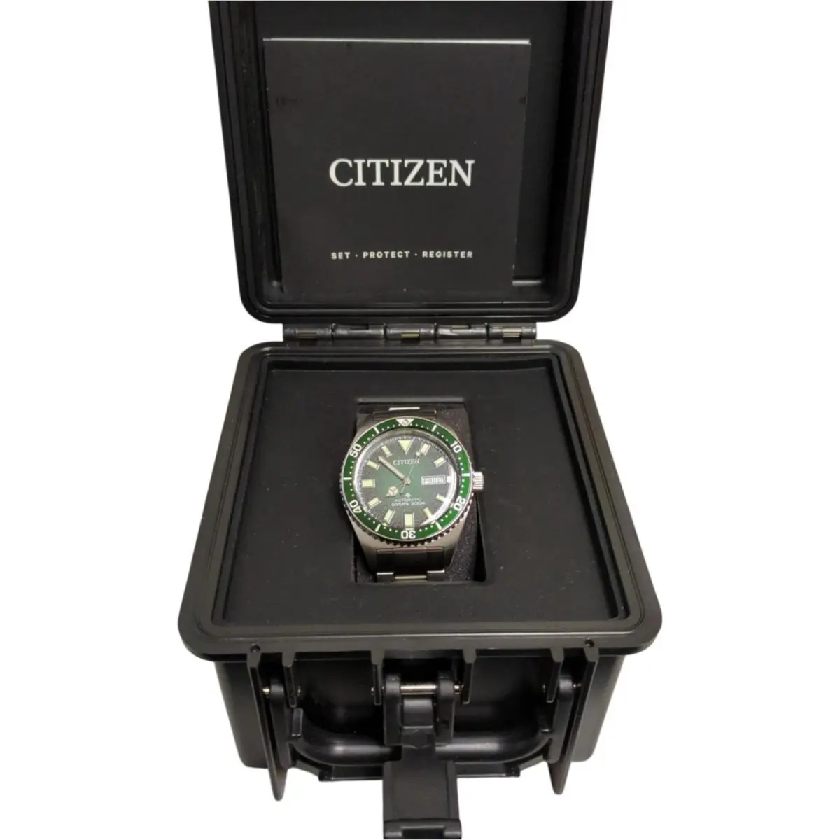 Citizen Men`s Automatic Promaster Dive Sea Stainless Steel Green Dial 41mm - Green