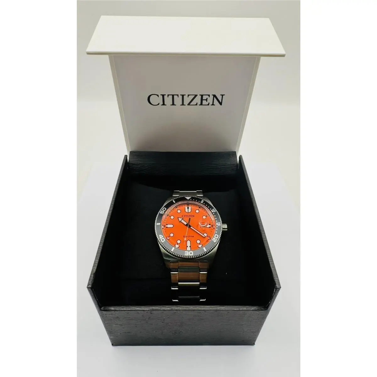 Men’s Citizen Eco-drive Casual Sport Watch with Orange Dial CP3017788