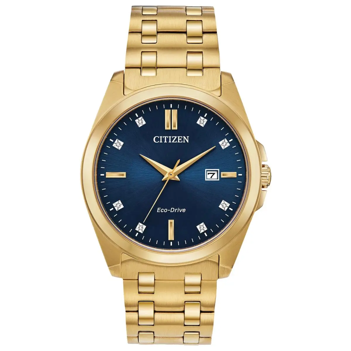 Peyten BM7103-5 Blue Dial Gold Stainless Steel Bracelet 41MM Mens Watch by Citizen