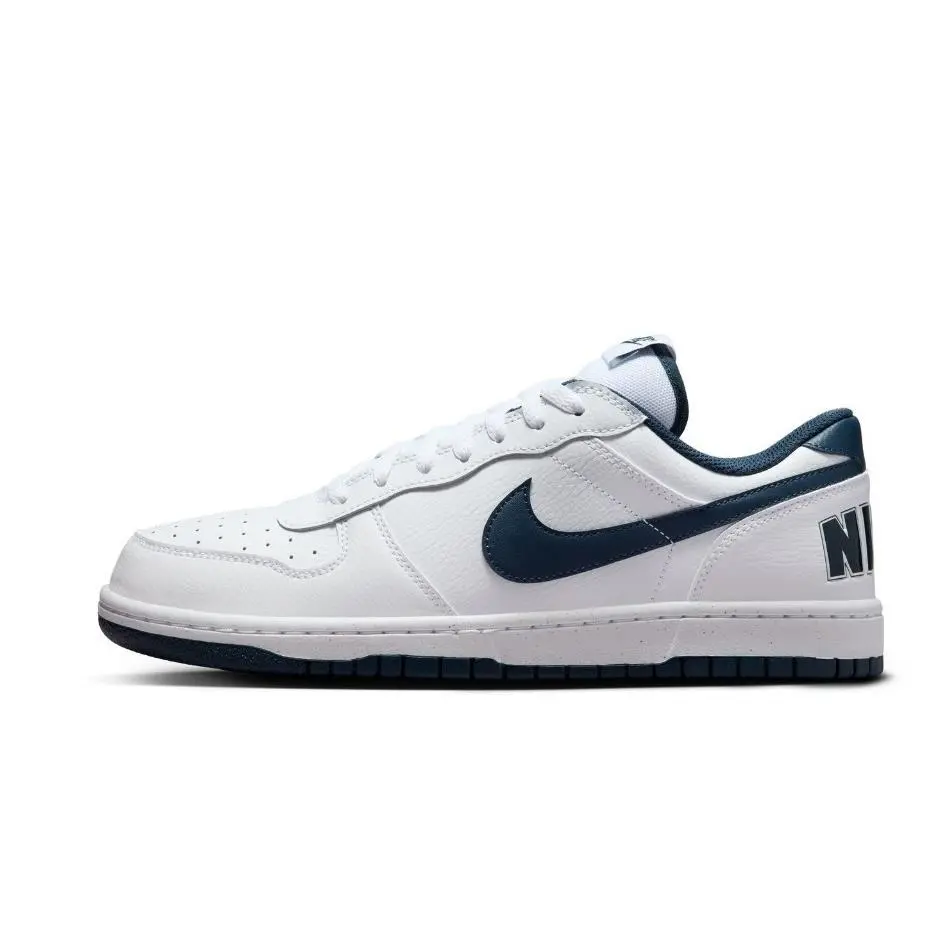 Nike shoes - Nike Big Nike - Big - 355152-140 - White/Midnight Navy (UPC: 091201858187) 0