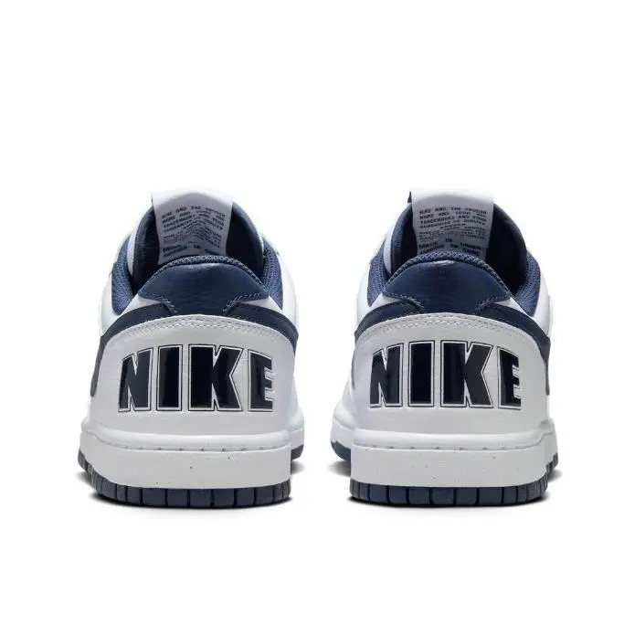 Nike shoes - Nike Big Nike - Big - 355152-140 - White/Midnight Navy (UPC: 091201858187) 3