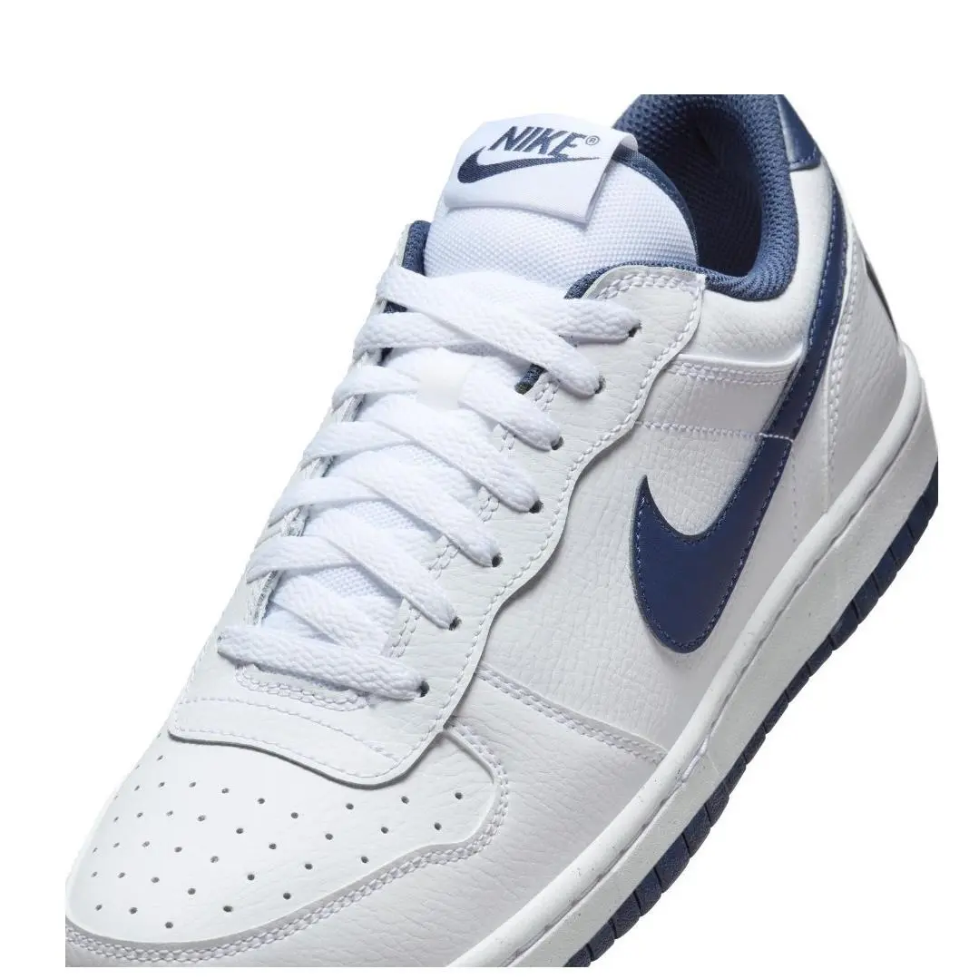 Nike shoes - Nike Big Nike - Big - 355152-140 - White/Midnight Navy (UPC: 091201858187) 4