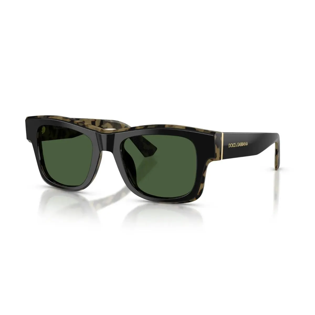 Dolce Gabbana DG 4515 Black On Yellow Havana/dark Green 340471 Sunglasses