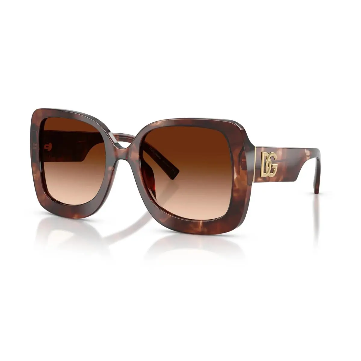Dolce Gabbana DG 4513 Red Havana/brown Gradient 322274 Sunglasses by Dolce & Gabbana