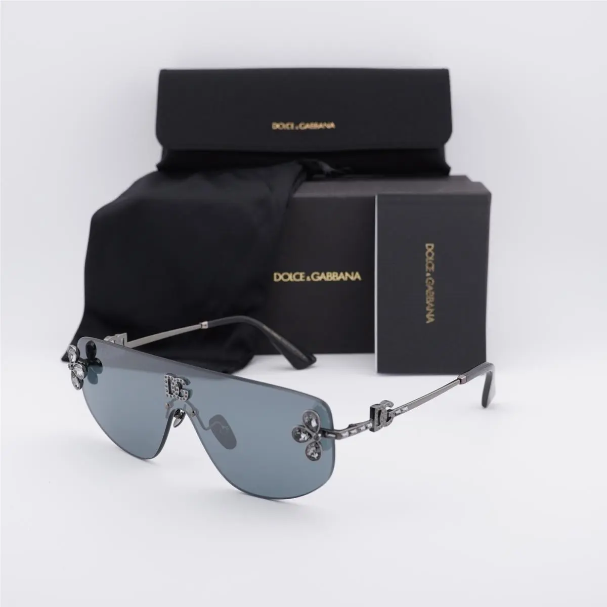 Dolce Gabbana DG2333B 12866G Dark Gunmetal/grey Mirror Black 0-0-145