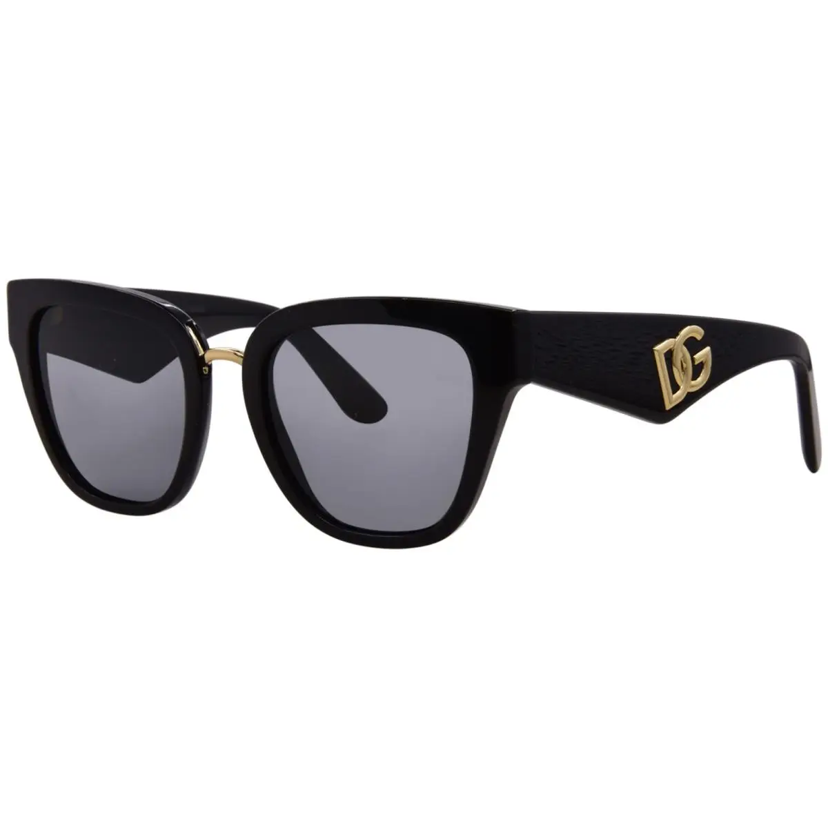 Dolce Gabbana DG4437 502/87 Sunglasses Women`s Black/dark Grey Lenses 51mm