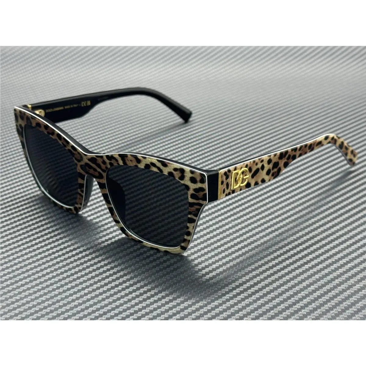 Dolce Gabbana DG4512 316387 Brown on Black Dark Grey Women`s 53 mm Sunglasses