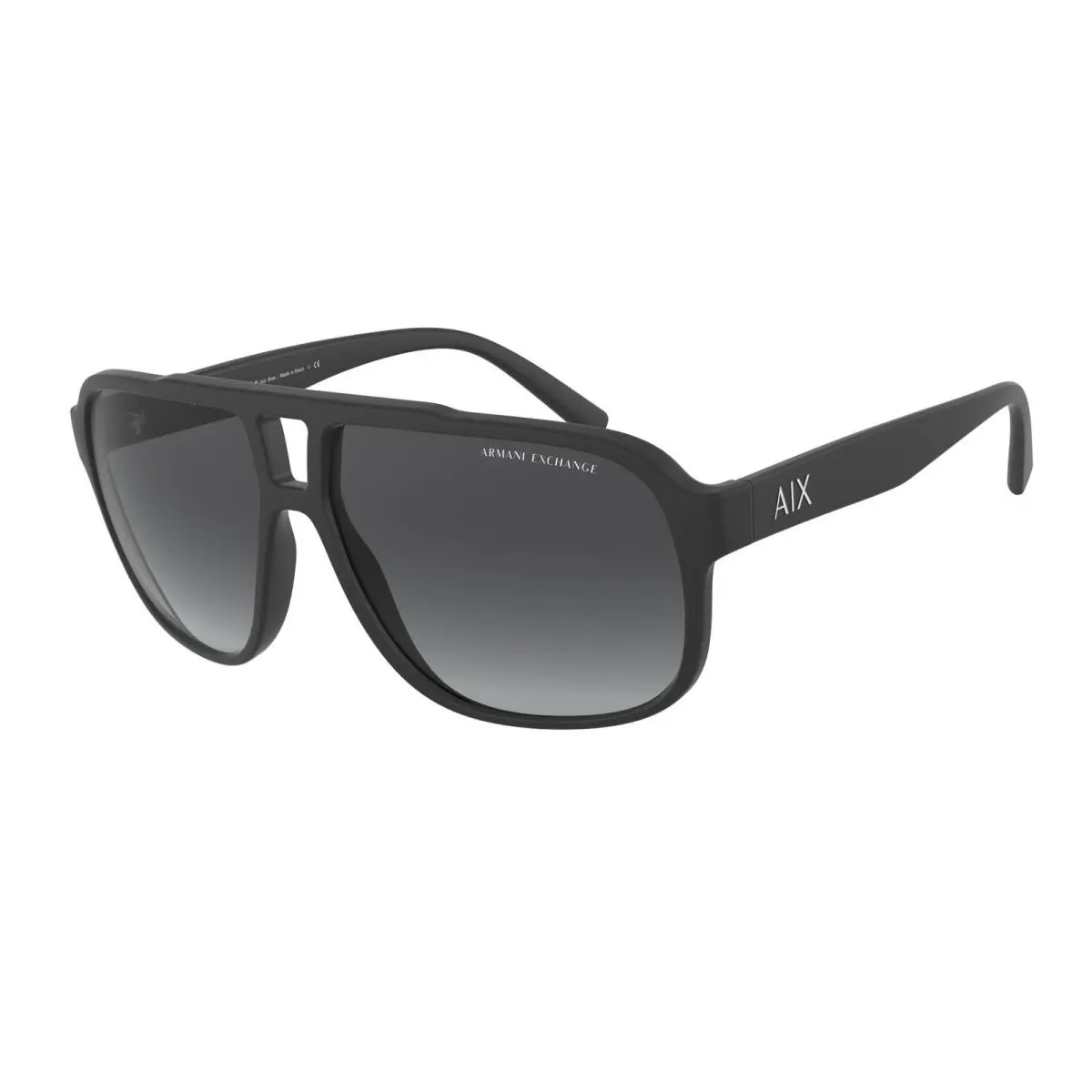 Armani Exchange AX4104S 80788G Matte Black Gradient Grey 61 mm Men`s Sunglasses
