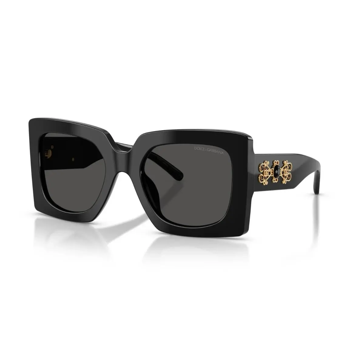 Dolce Gabbana DG 4525B Black and Gold/grey 501/87 Sunglasses