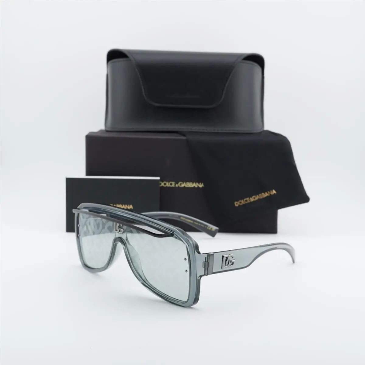Dolce Gabbana DG6205 3160AL Transparent Grey/light Grey with GG Pattern