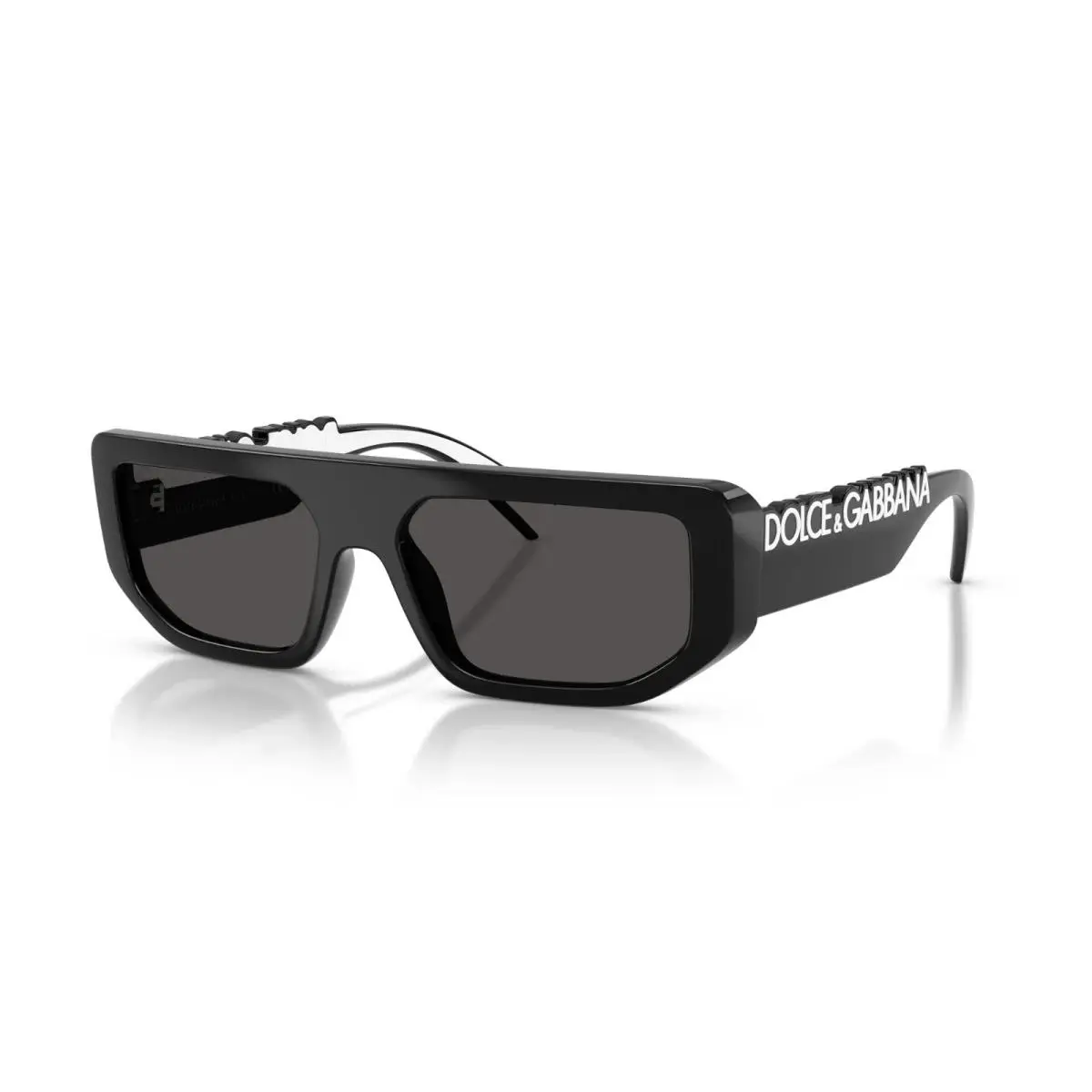 Dolce Gabbana DG 6203 Black and White/grey 501/87 Sunglasses by Dolce & Gabbana