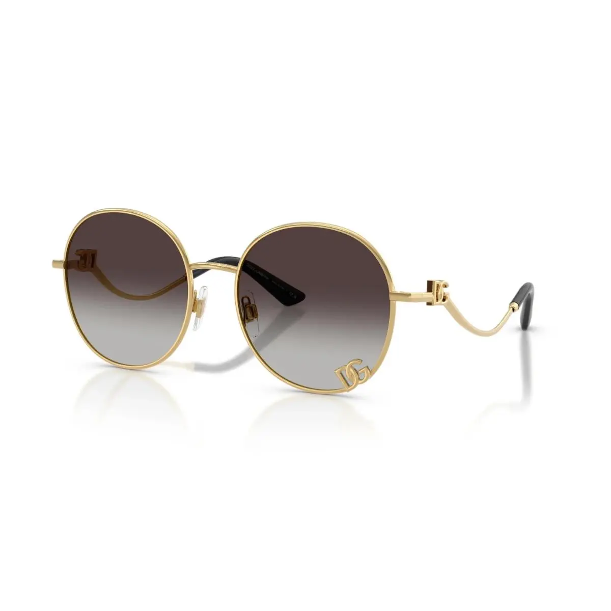 Dolce Gabbana DG 2324 Gold/grey Shaded 02/8G Sunglasses