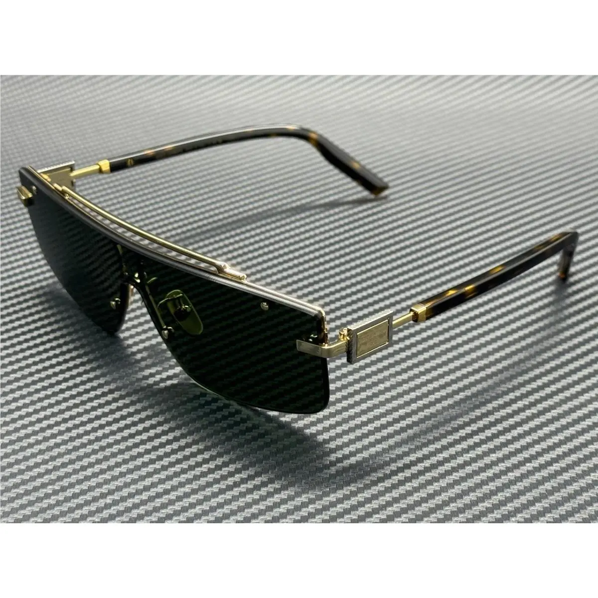 Dolce Gabbana DG2335 02 71 Gold Dark Green Men`s 70 mm Sunglasses