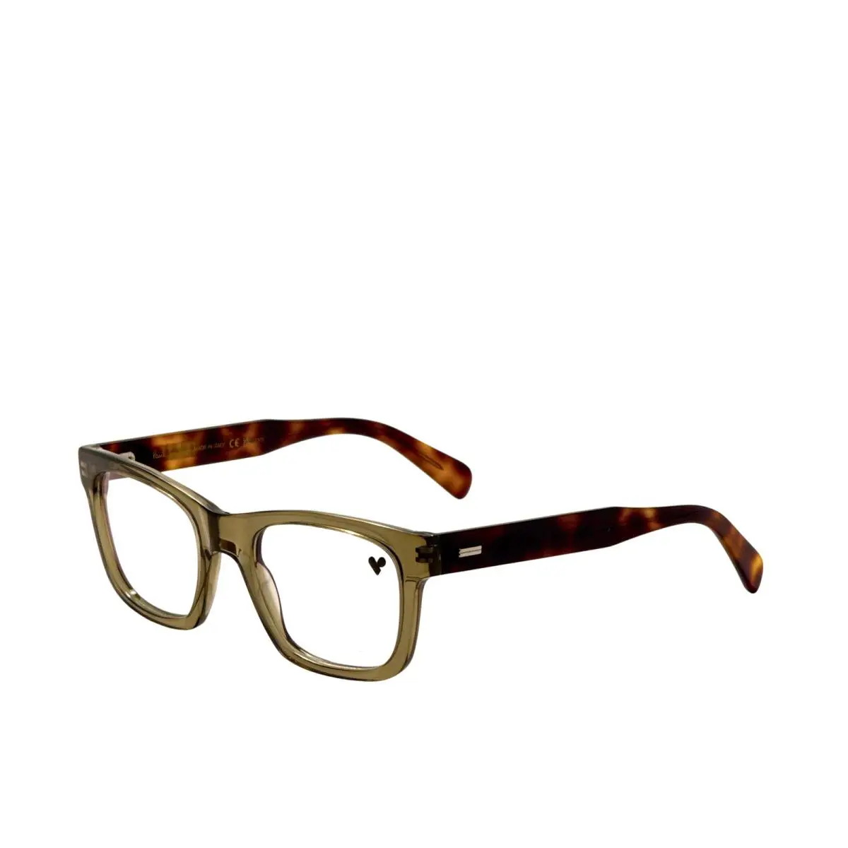 Men`s Griffin 53mm Transparent Khaki Eyeglasses PSOP095-317-53 by Paul Smith