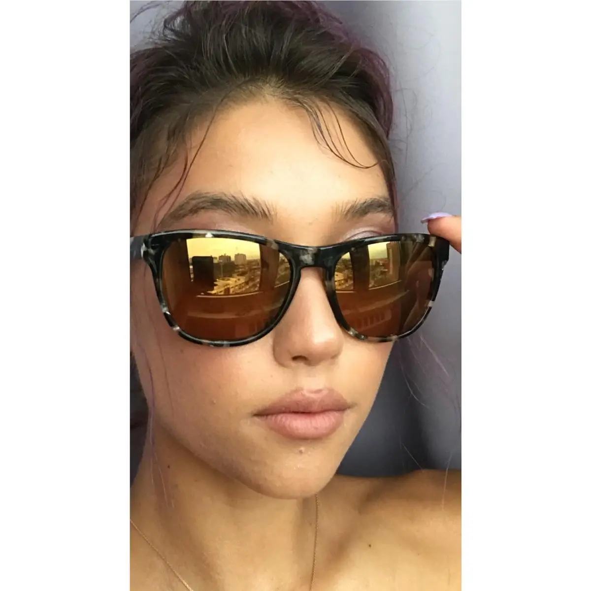 Hoban 55mm Mirrored Women`s Sunglasses X by Paul Smith