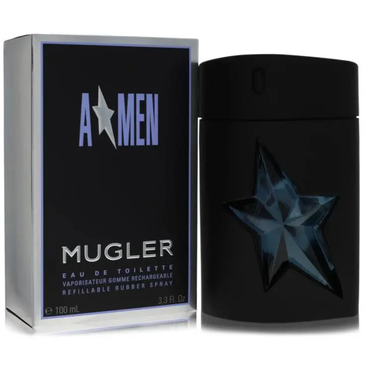 Angel Cologne By Thierry Mugler For Men 3.4 Oz Eau De Toilette Spray Refillable