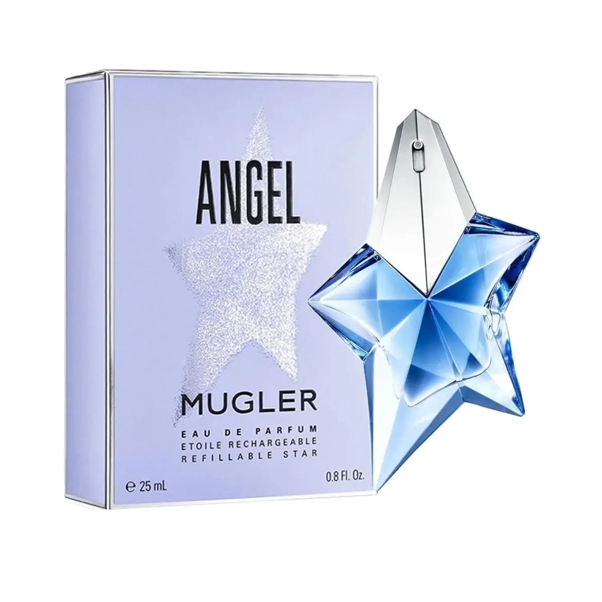 Angel by Thierry Mugler 0.8 Oz/ 25ml Edp Refillable Star Spray