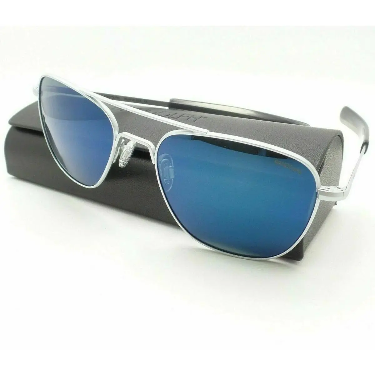 Randolph Engineering Aviator Matte Chrome Cobalt Polarized 52mm AF275 Usa