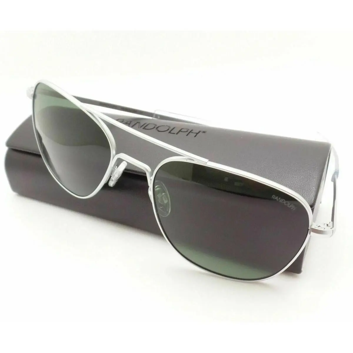 Engineering Aviator Matte Chrome Bayonet Agx Polarized 58mm AF139 by Randolph