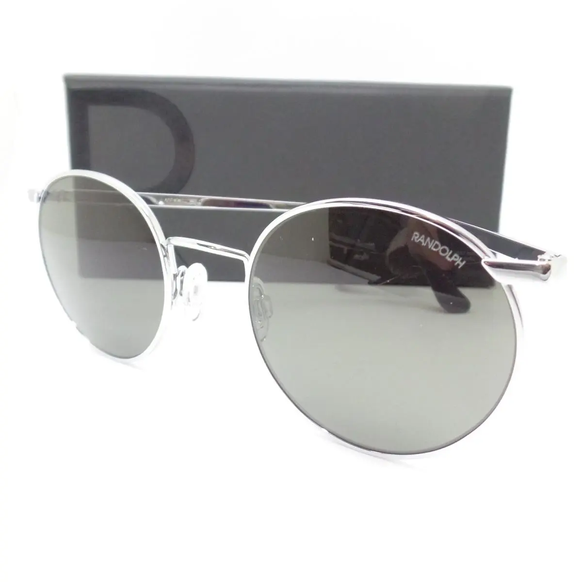 P3 Bright Chrome American Grey Skull Usa Sunglasses P3068 by Randolph