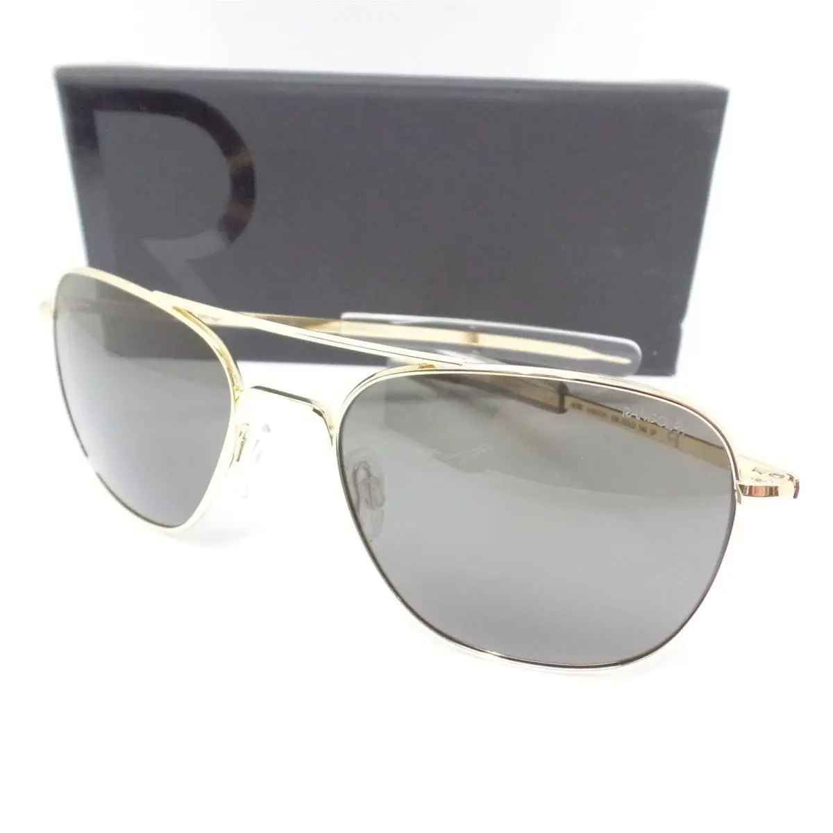 Aviator Military Special Ed. AF287 Gold American Grey Polarized 58mm by Randolph