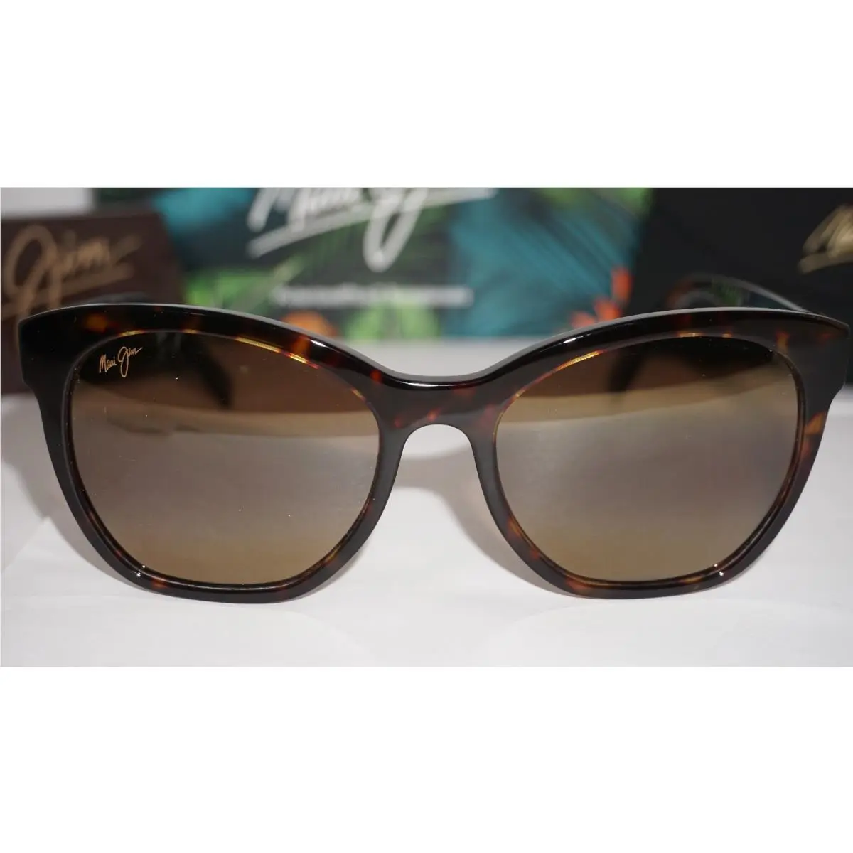 Maui Jim Sunglasses Alulu Cateye Tortoise Brown Polar MJO878S 002 56 18 145
