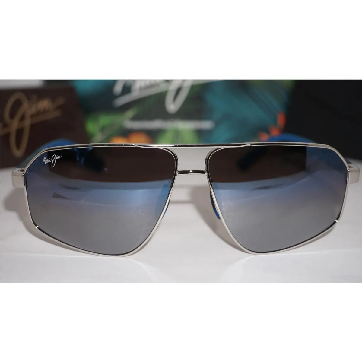 Maui Jim Sunglasses Keawawa Stg-dm Silver Grey Polar MJ620-17 60 12 140