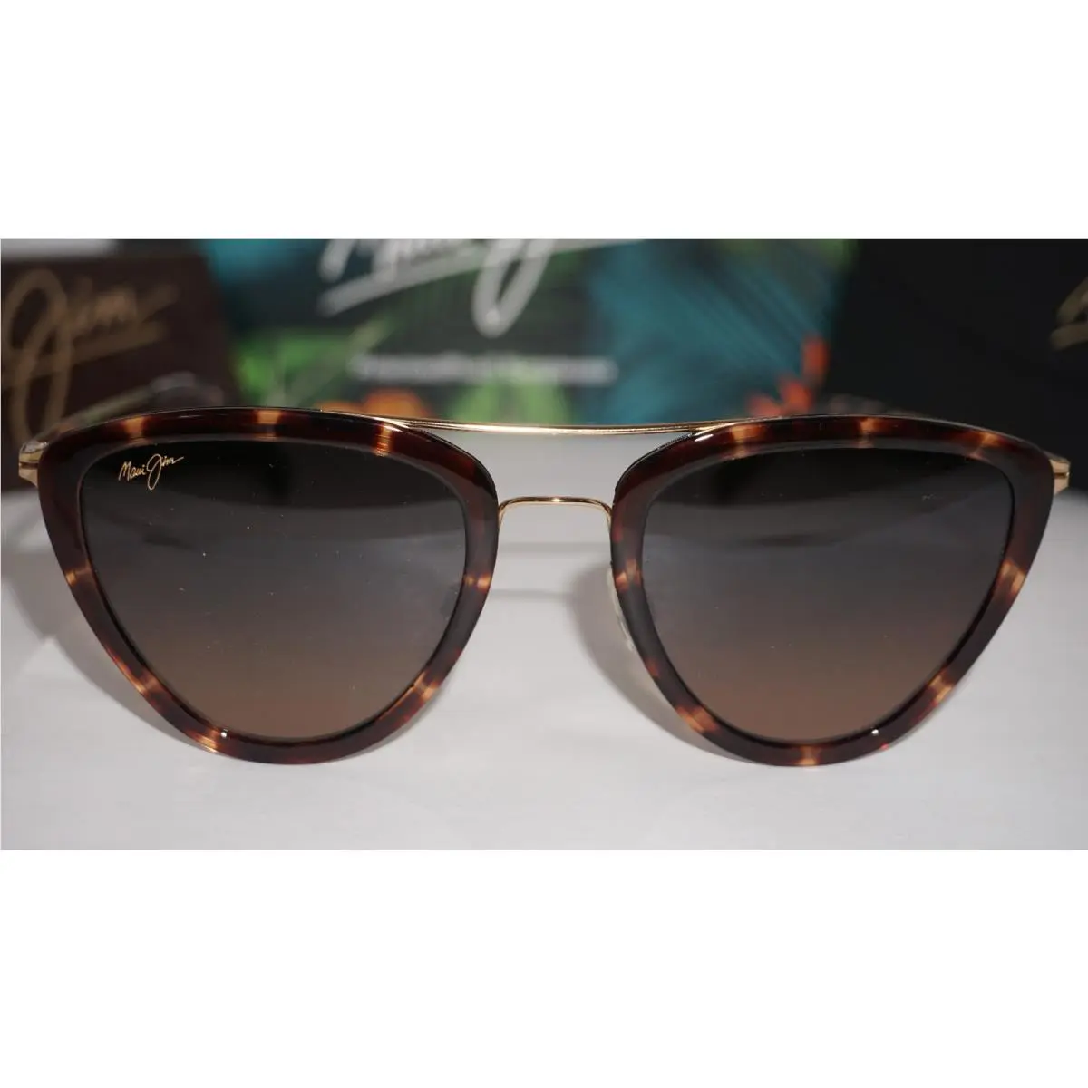 Maui Jim Sunglasses Hunakai Havana Gold Grey Polar MJ331-10 53 23 145