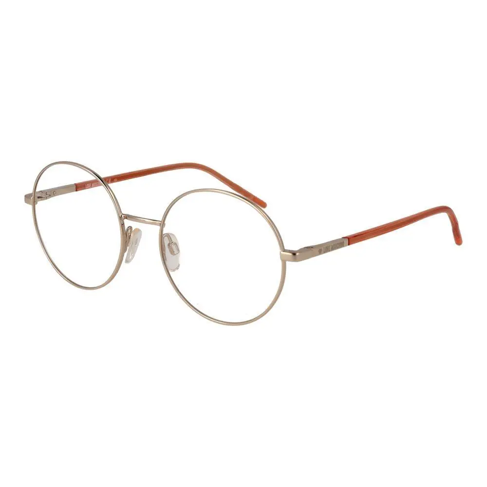 Love Moschino Gold Metal Plastic Glasses Frames