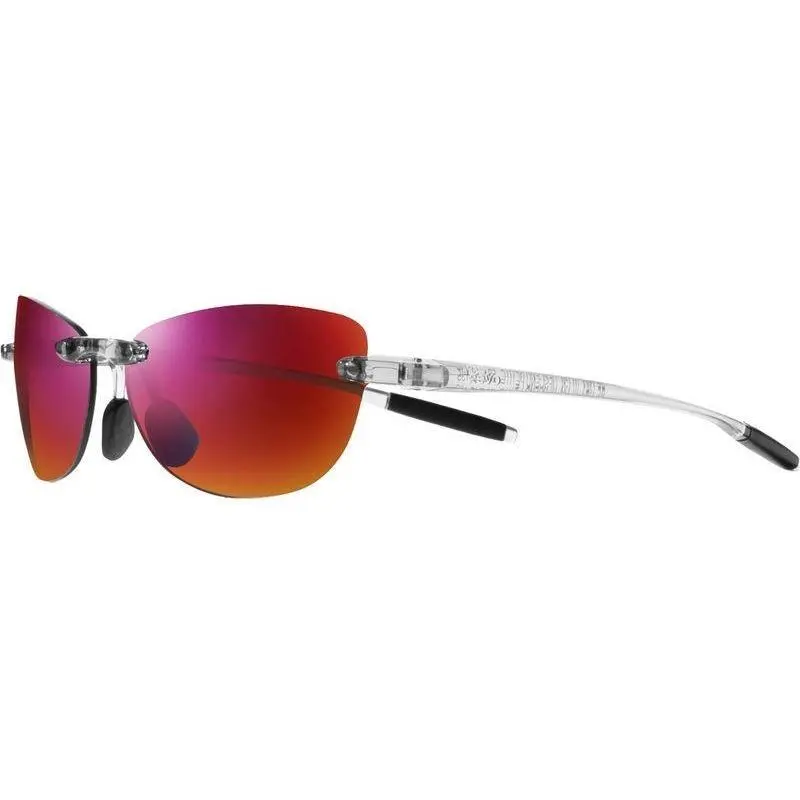 Sunglasses Descend Pro Petite Shiny Clear Frame / Spectra Ruby Polarized by Revo