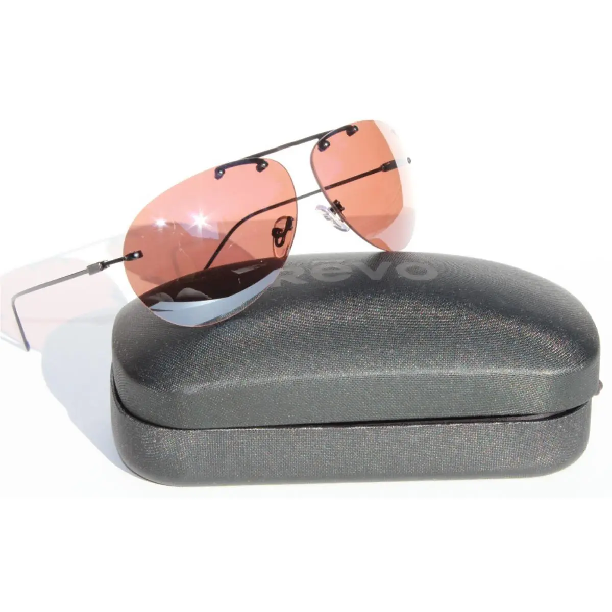 Revo Air 2 Black Sunglasses Polarized Satin Black/drive Brown RE1191