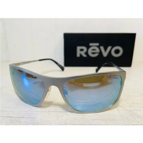 Revo RE1194 03 BL Meridian Satin Chrome w/ Blue Water Polarized Lenses Suns