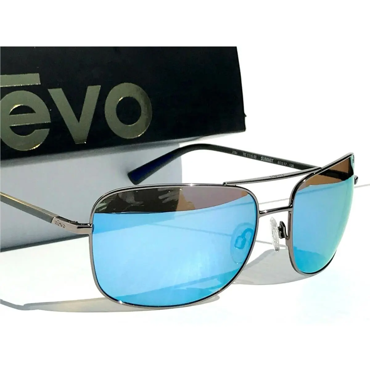 Revo Summit Gunmetal w Polarized Blue Water Lens Sunglass 1116 00 BL