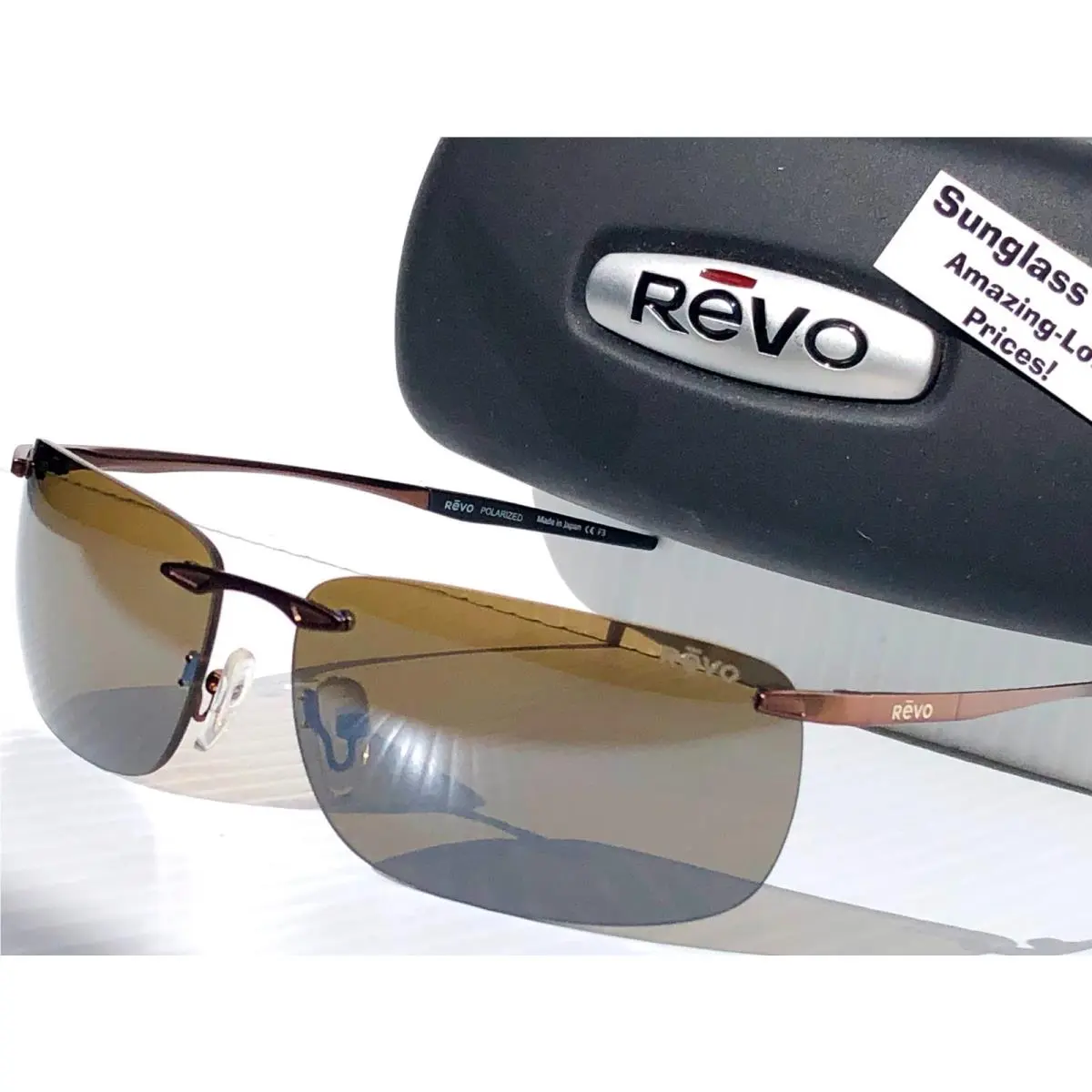 Revo Descend Z Satin Brown Polarized Brown Lens Sunglass RE 1170 02 BR