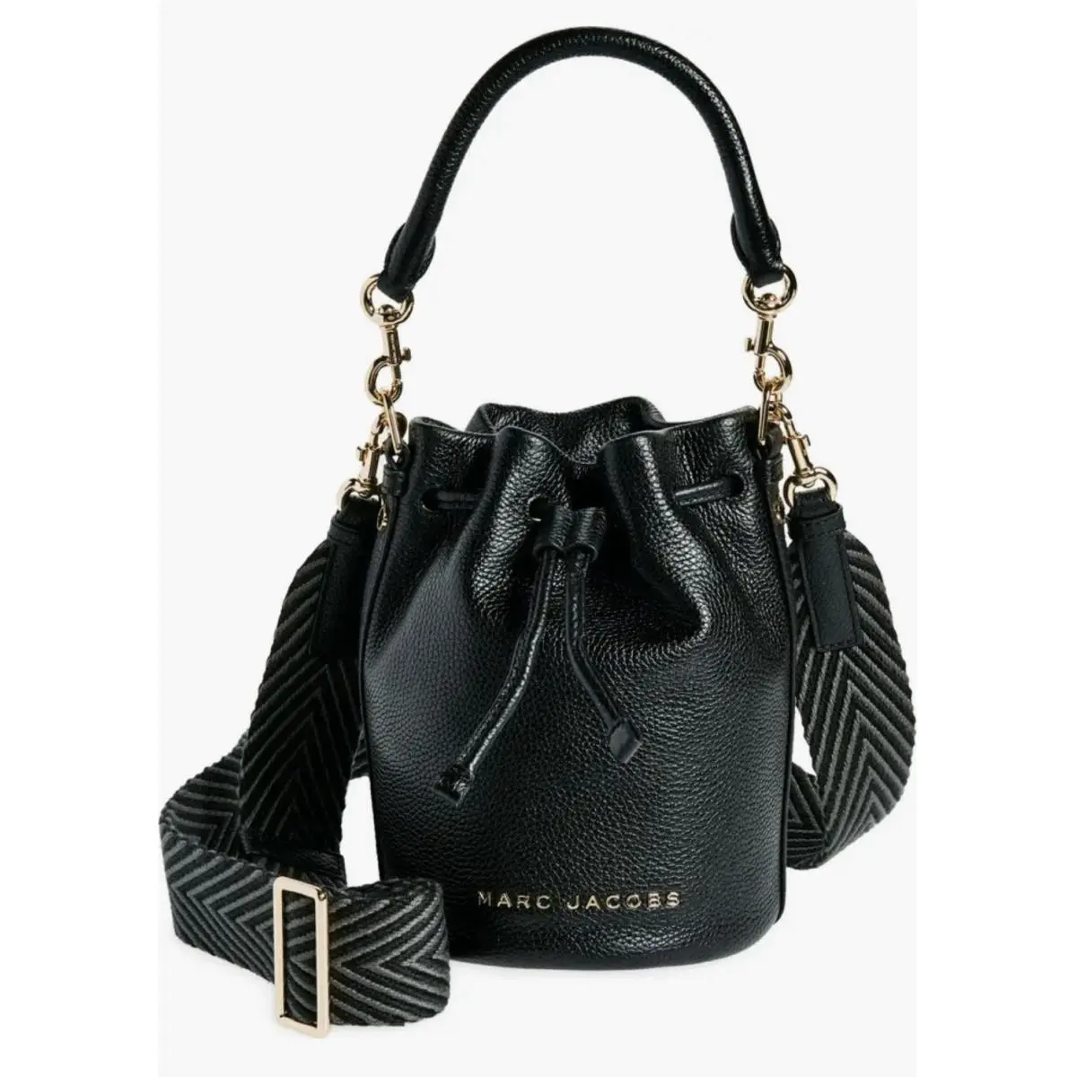 Marc Jacobs The Groove Webbing Bucket Bag In Black 4R3HCR013H02