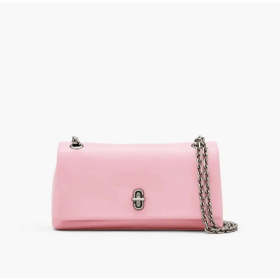 Marc Jacobs The Dual Chain Small Bag Crossbody In Ribbon Pink