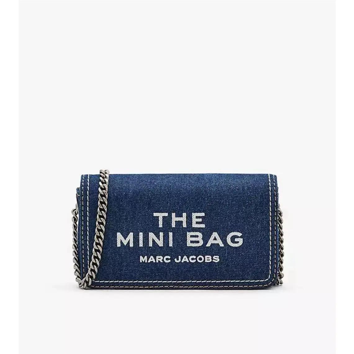 Marc Jacobs Women`s The Denim Chain Mini Bag Dark Wash