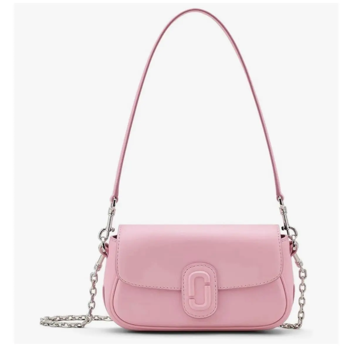 Marc Jacobs The Clover Leather Shoulder Crossbody In Ribbon Pink