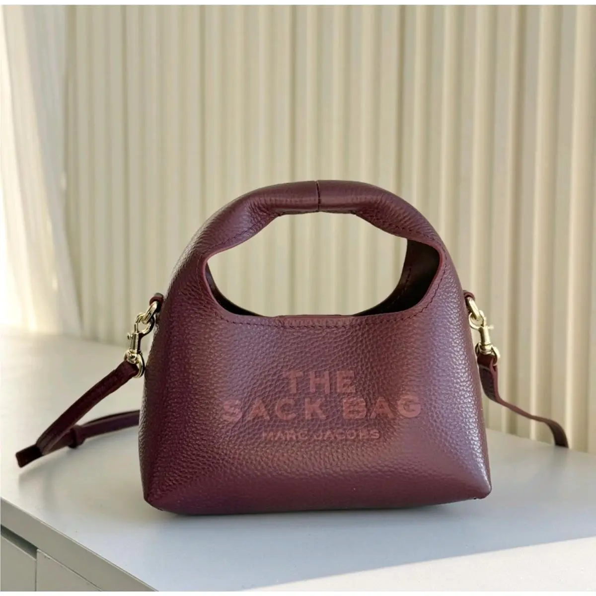 Marc Jacobs The Micro Crossbody Sack Bag Cherry