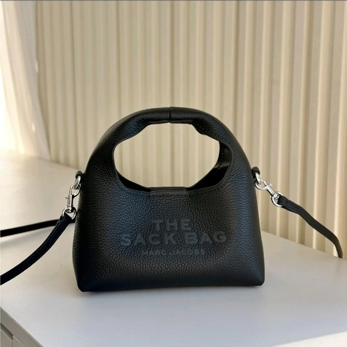 Marc Jacobs The Micro Crossbody Sack Bag Black OS