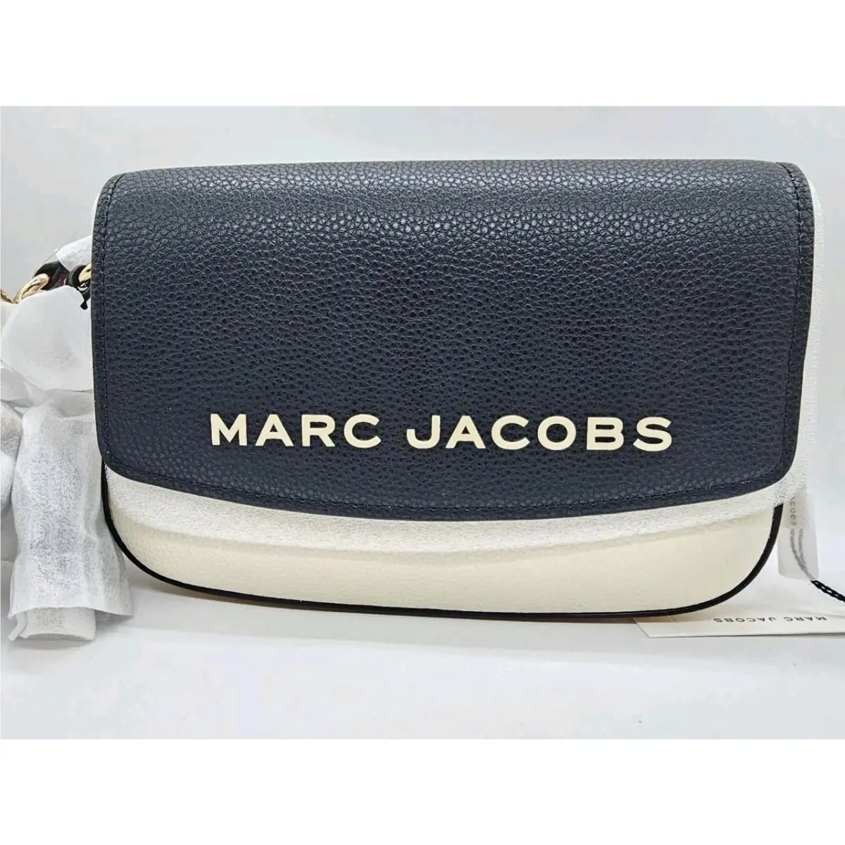 Marc Jacobs The Bold Saddle Leather Shoulder Bag Black / Multi JL026105